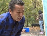 Hot Asian milf gets fucked hard while off on a camping trip picture 38