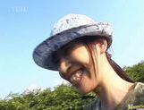 Amazing hot outdoor action with Hayashibara during a walk