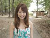 Akiho Yoshizawa pretty Asian milf enjoys sex outdoors picture 20