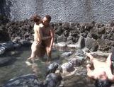Misuzu Takashima hot Asian milf enjoys the outdoor baths picture 101