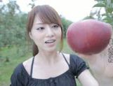 Naughty Asian milf Akiho Yoshizawa enjoys sucking cock outdoors picture 21