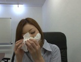 Karen Fujiki Makes A Man Cum In Her Mouth At The Office picture 67