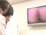Lusty Japanese AV Model is a hot milf in her office suit picture 40