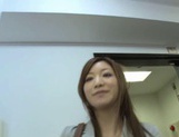 Karen Fujiki Squirts From A Vibrator While In Office Attire