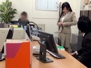 Lustful Asian office hottie enjoys genuine banging getting cum on tits