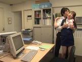 Office Fucking With Yui Hoshino Begging For It On Her Desk