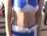 Nice teen Yui Tatsumi in sexy costume enjoys vibrator picture 29