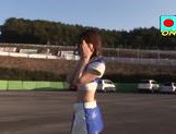 Yui Tatsumi naughty race queen enjoys secret vibrator picture 51
