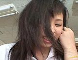 Sexy Japanese Babe Takes A Pounding In A Threesome picture 46