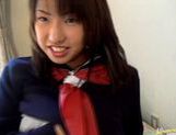 Kaori cum on tit in school uniform picture 23