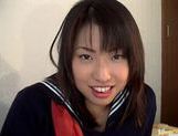 Kaori cum on tit in school uniform picture 67