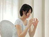 Erina Nagasawa gently removing her clothes picture 21