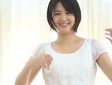 Erina Nagasawa gently removing her clothes picture 75