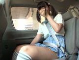 Car sex with hot AV model Miyu Nakatani picture 17