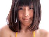 Nice teen chick Mei Akitsuki solo girl masturbation action picture 24