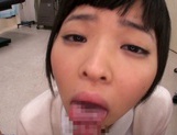 Petite amateur babe Mashiro Ayase deepthroats cock on pov video picture 30
