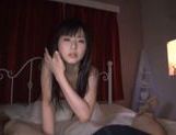 Japanese AV model gets a mouthful of cum, from a huge cock picture 52