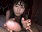 Japanese AV model gets a mouthful of cum, from a huge cock picture 58
