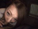 Mai Yuzuki Asian model gives a blowjob in the car picture 32