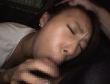 Mai Yuzuki Asian model gives a blowjob in the car picture 44