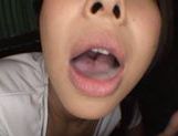 Mai Yuzuki Asian model gives a blowjob in the car picture 45
