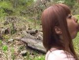 Kokomi Naruse hot outdoor blowjob with cum in her mouth picture 127