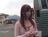 Kokomi Naruse hot outdoor blowjob with cum in her mouth picture 16