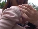 Kokomi Naruse hot outdoor blowjob with cum in her mouth picture 99