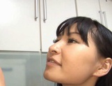 Yukina Nai Asian college girl shows nice tits while sucking cock