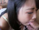 Dark-haired AV teen girl Kana Matsui stimulates cock picture 30