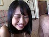 Dark-haired AV teen girl Kana Matsui stimulates cock picture 60