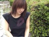 Exhibitionist Yuzuki Hatano does some naughty outdoors actions picture 80