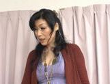 Anna Hoshi is a hot mature who loves masturbation and cums hard for the cam. picture 12