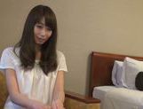 Pretty Japanese lady strips and gets her kitty plowed picture 13
