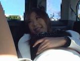 Sae Aihara Sucks Cock And Masturbates In A Moving Car picture 40