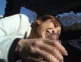 Sae Aihara Sucks Cock And Masturbates In A Moving Car picture 57