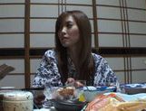 Traditional babe Rina Kato have a nice fuck after dinner. picture 20