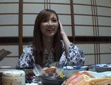 Traditional babe Rina Kato have a nice fuck after dinner. picture 27