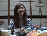 Traditional babe Rina Kato have a nice fuck after dinner. picture 28