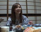 Traditional babe Rina Kato have a nice fuck after dinner. picture 31