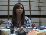 Traditional babe Rina Kato have a nice fuck after dinner. picture 33