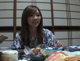 Traditional babe Rina Kato have a nice fuck after dinner. picture 39