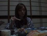 Traditional babe Rina Kato have a nice fuck after dinner. picture 41