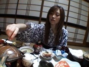 Traditional babe Rina Kato have a nice fuck after dinner.