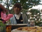 Maomi Nagasawa sucks cock right after cooking some Chinese food! picture 11