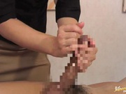 Japanese mature woman gives nasty massage and fucks hard cock