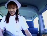 Mari Yamada stunning nurse blowjob picture 6