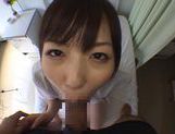 Nice teen Yuu Asakura wild nurse in pantyhose gets facial picture 104