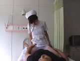 Nice teen Yuu Asakura wild nurse in pantyhose gets facial picture 122