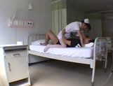 Nice teen Yuu Asakura wild nurse in pantyhose gets facial picture 128